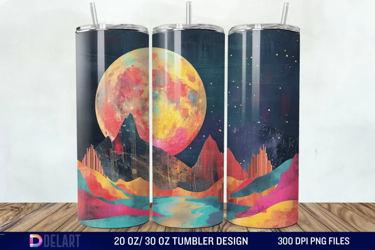 Colorful Planet Tumbler Wrap