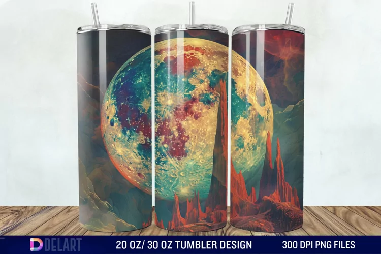 Colorful Planet Tumbler Wrap