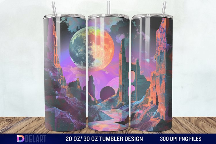 Colorful Planet Tumbler Wrap