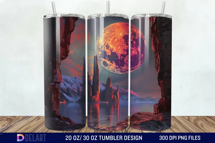 Colorful Planet Tumbler Wrap