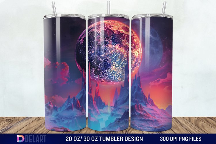 Colorful Planet Tumbler Wrap