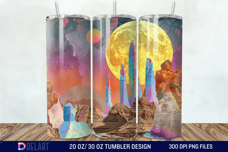 Colorful Planet Tumbler Wrap