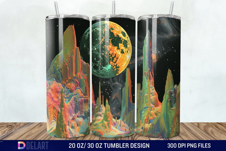 Colorful Planet Tumbler Wrap