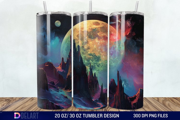 Colorful Planet Tumbler Wrap