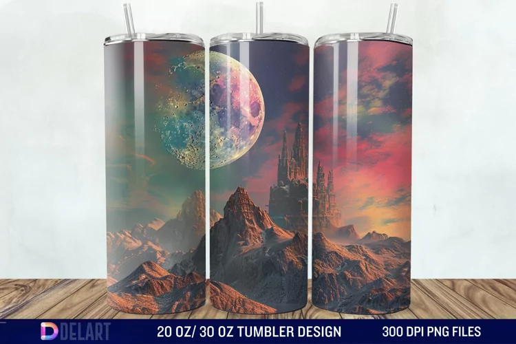 Colorful Planet Tumbler Wrap