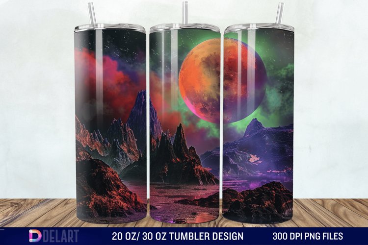 Colorful Planet Tumbler Wrap