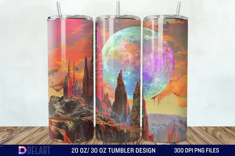 Colorful Planet Tumbler Wrap
