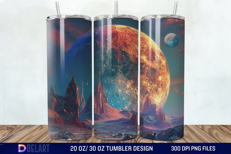 Colorful Planet Tumbler Wrap