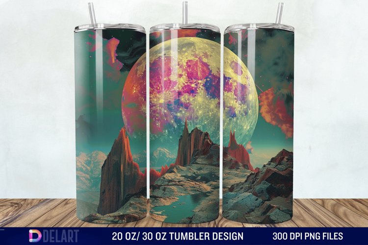 Colorful Planet Tumbler Wrap