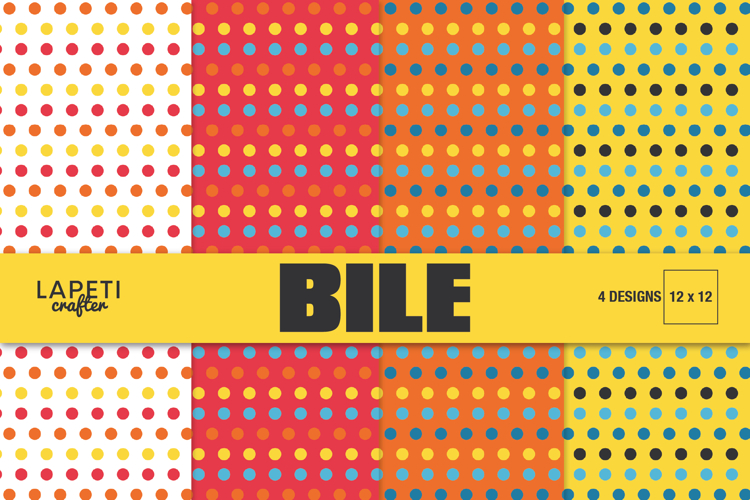 Colorful Polka Dot Digital Paper, Kids Pattern Background