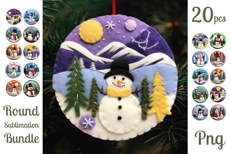 Christmas Ornament Sublimation Designs Image 22