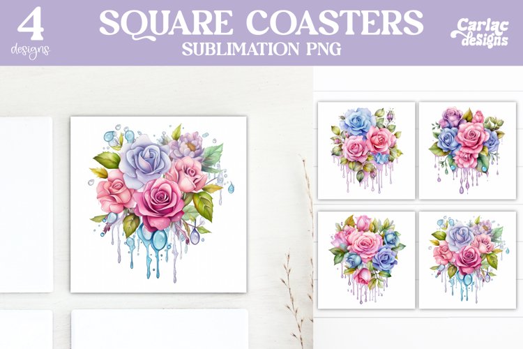 Colorful Square Coaster