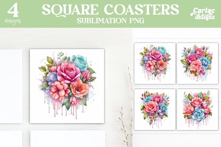 Colorful Square Coaster