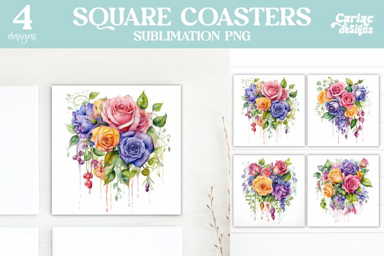 Colorful Square Coaster