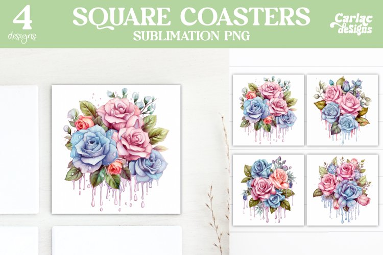 Colorful Square Coaster