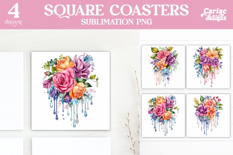 Colorful Square Coaster