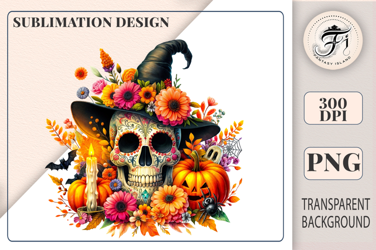 colorful-sugar-skull-halloween-clipart