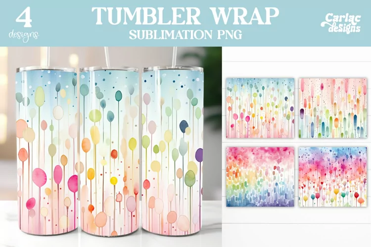 Colorful Tumbler Wrap | Tumbler Sublimation Wrap