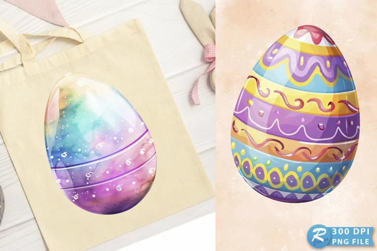 Colorful Easter Egg Graphics Clipart