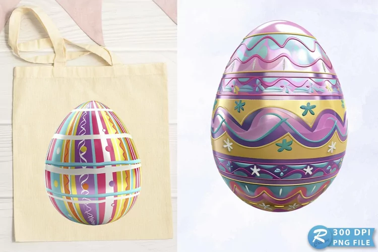 Colorful Easter Egg Graphics Clipart