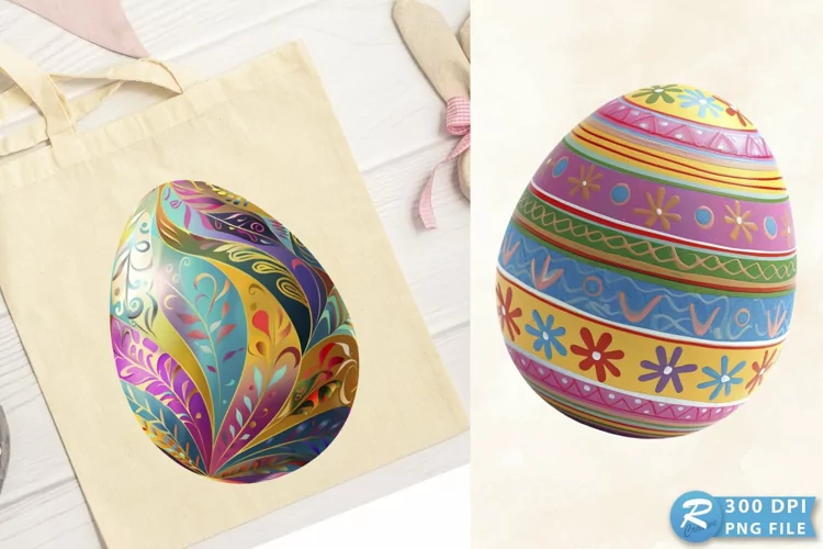 Colorful Easter Egg Graphics Clipart