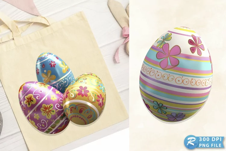 Colorful Easter Egg Graphics Clipart