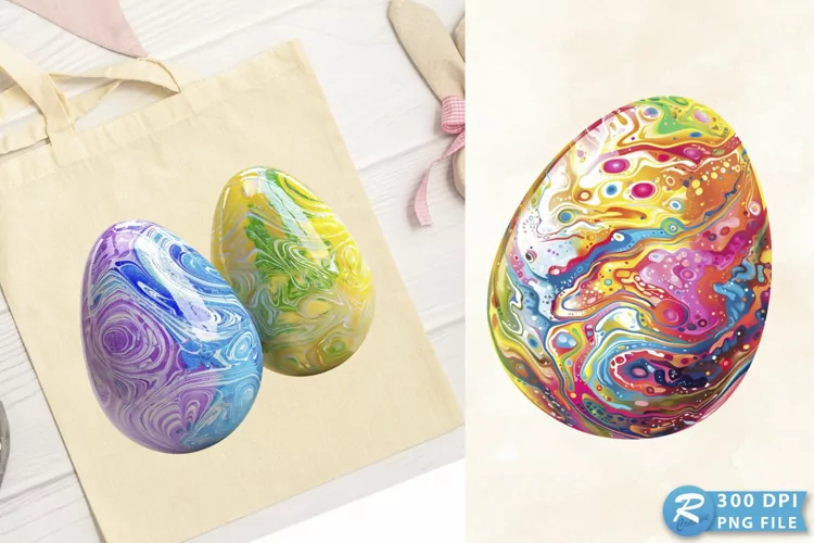 Colorful Easter Egg Design Clipart