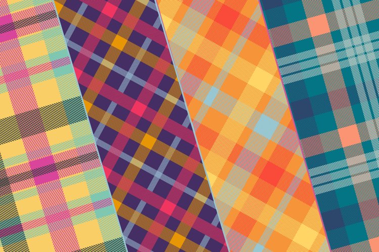 Colorful Tartan Seamless Patterns