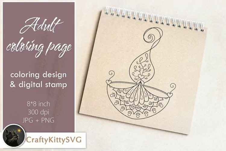 Diwali Lamp, Diwali Lantern, Diwali Candle, Line Art Print