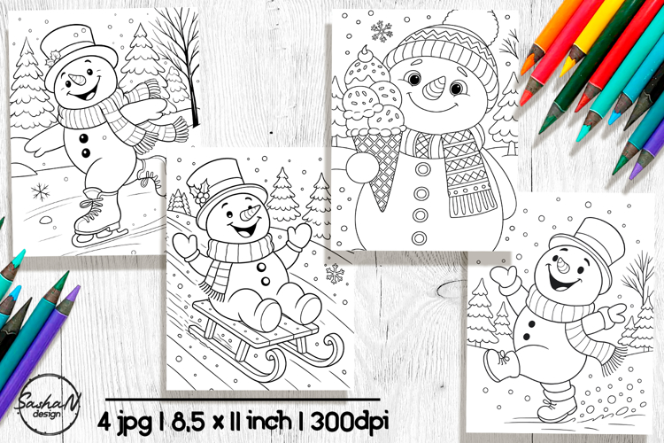 Cute Christmas Coloring Pages Image 23
