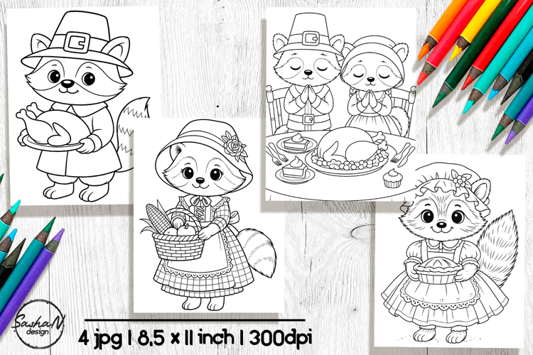Thanksgiving Coloring Pages Image 4