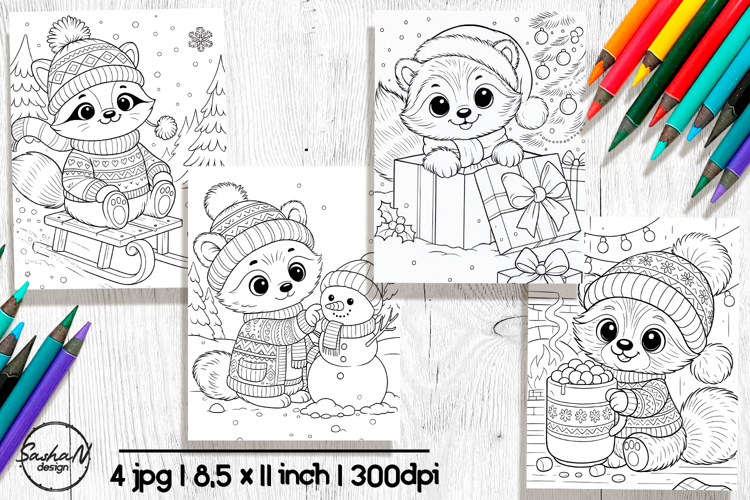 Raccoon Coloring Pages Image 3