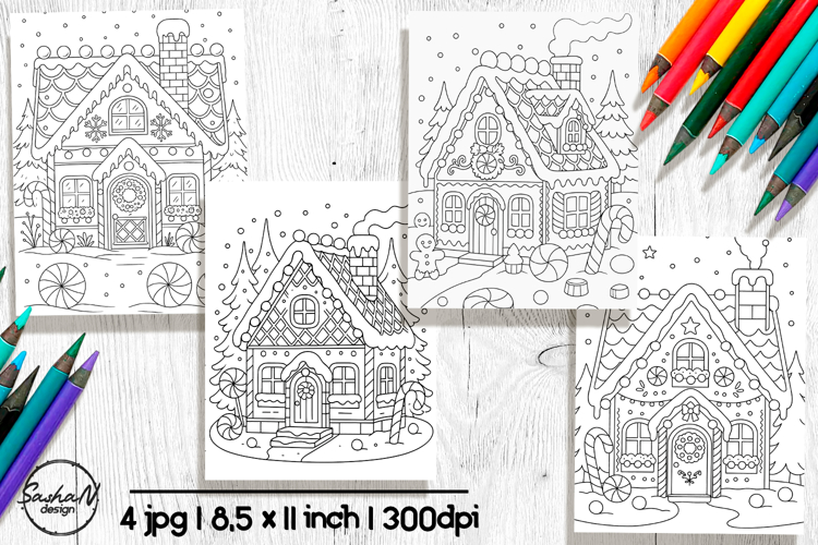Gingerbread Coloring Pages Image 7