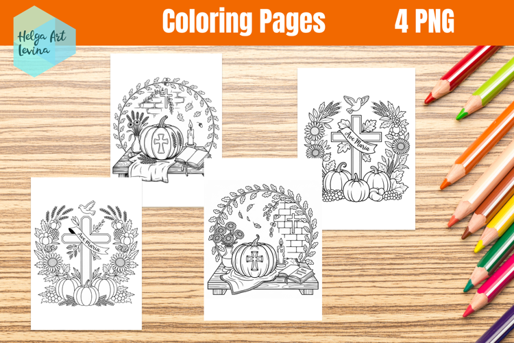 Religious Coloring Page. Kids coloring books