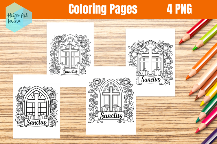 Religious Coloring Page. Kids coloring books