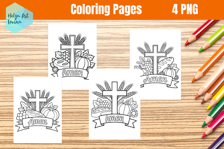 Religious Coloring Page. Kids coloring books