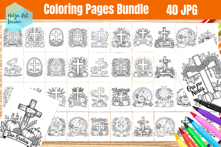 Coloring Page. Kids coloring books BUNDLE