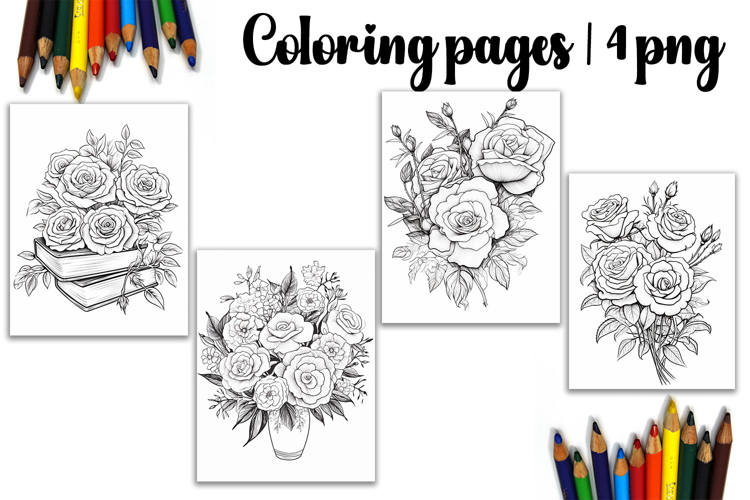 Summer flowers Design |Coloring pages