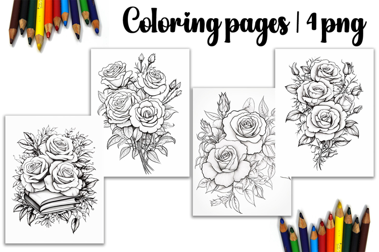 Summer flowers Design |Coloring pages