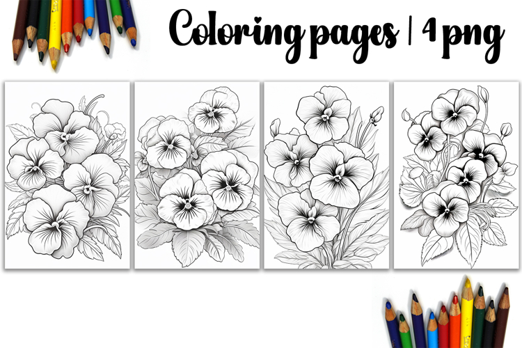 Summer flowers Design |Coloring pages