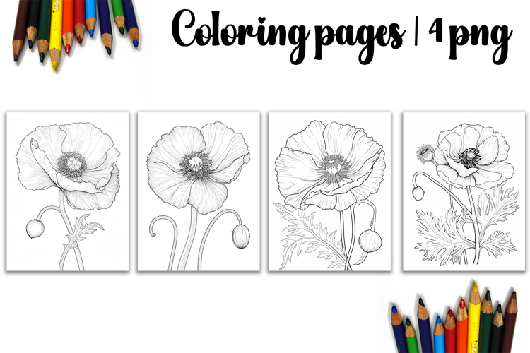Summer flowers Design |Coloring pages