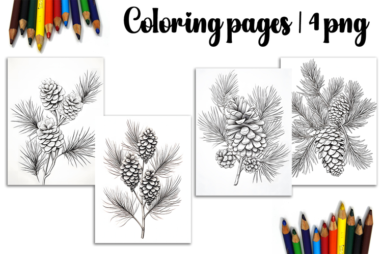 Christmas coloring page PNG, coloring book for kids