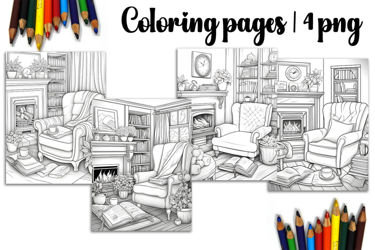 Christmas coloring page PNG, coloring book for kids
