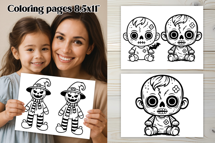 Halloween coloring page PNG, coloring book for kids