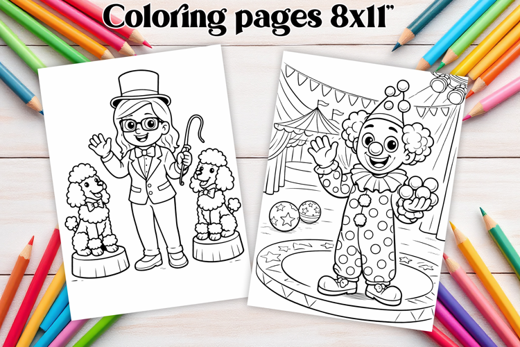 Professions coloring page PNG | Coloring book for kids PNG
