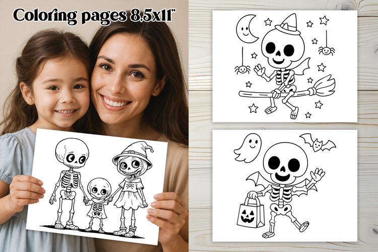 Halloween coloring page PNG, coloring book for kids
