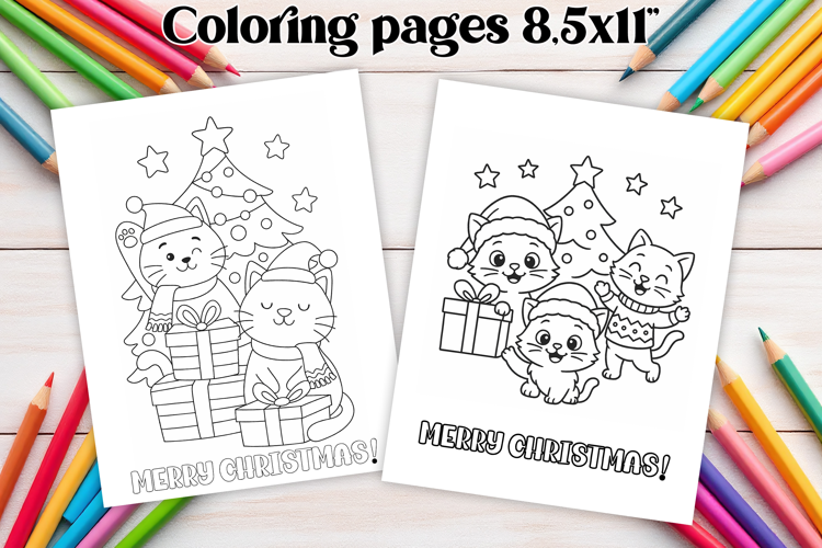 Chrismas coloring page PNG, coloring book for kids
