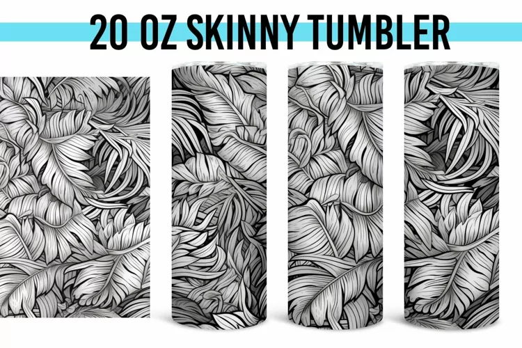 Seamless Color-Me Tumbler - 20 oz Straight Tumbler PNG
