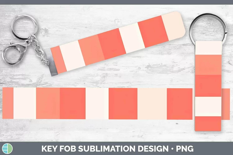 Stripes Berry Key Fob Sublimation Wristlet Designs