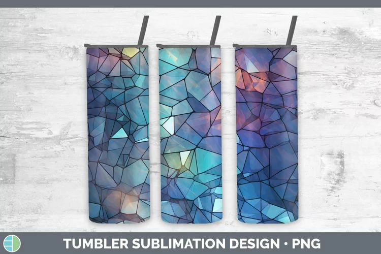 Holographic Blue Tumbler | Sublimation Skinny Tumbler